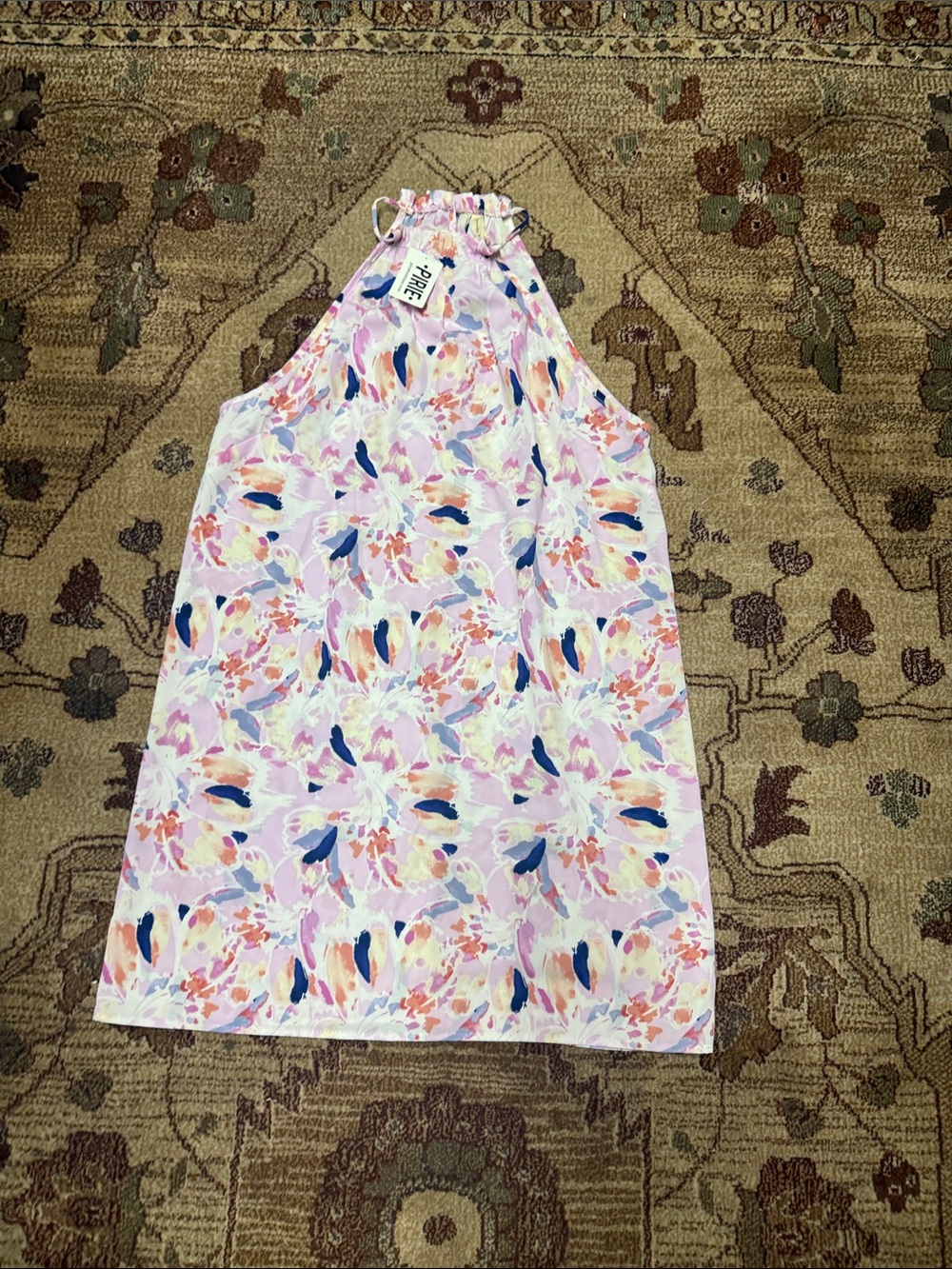 Tyche mini dress pink floral medium